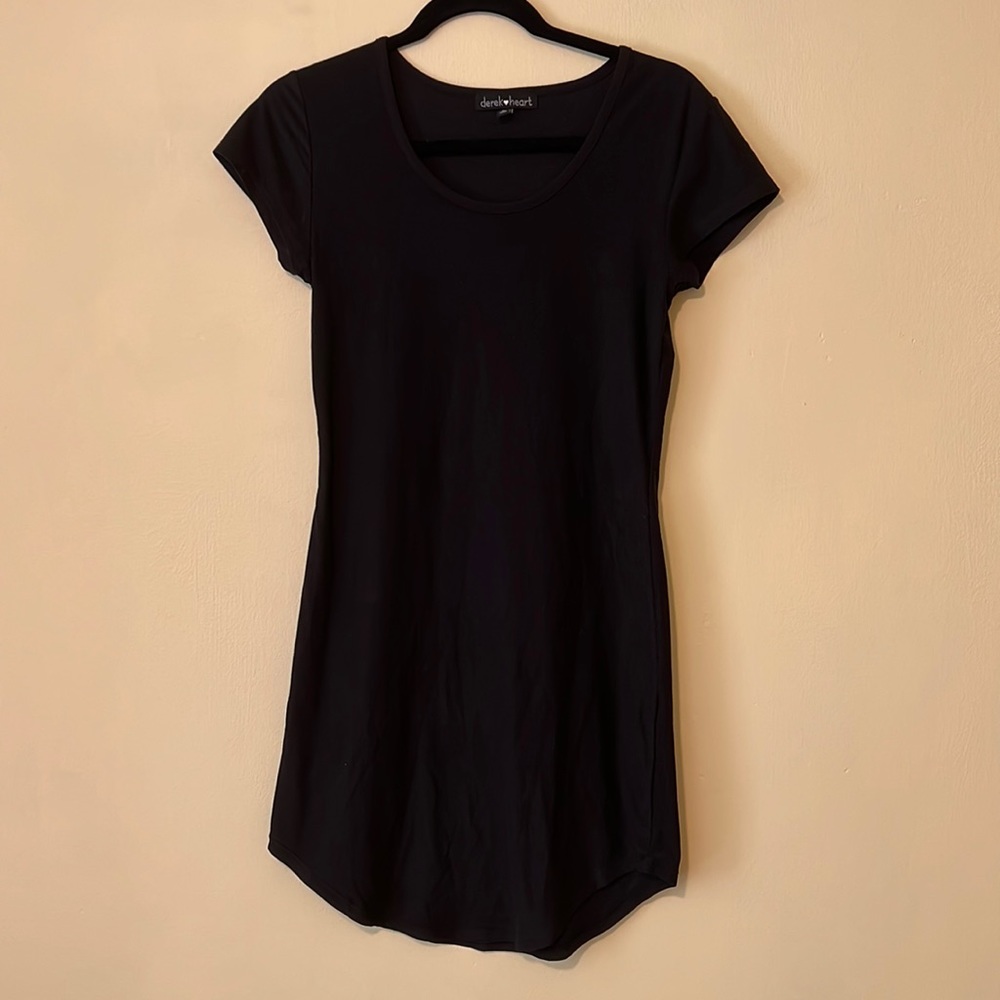 Derek Heart Black T Shirt Dress